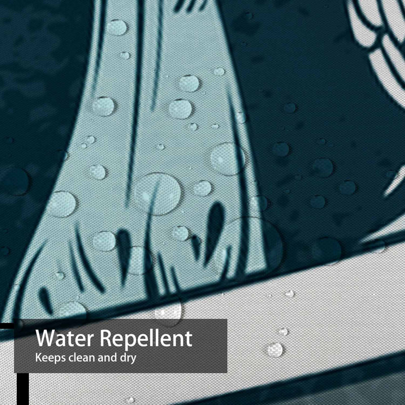 Rideau de douche imperméable WaveTale, L 72 po x l 72 po