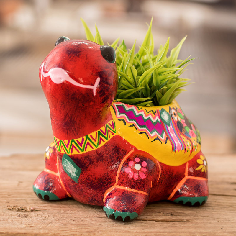Cuitlahuac Handmade Ceramic Statue Planter