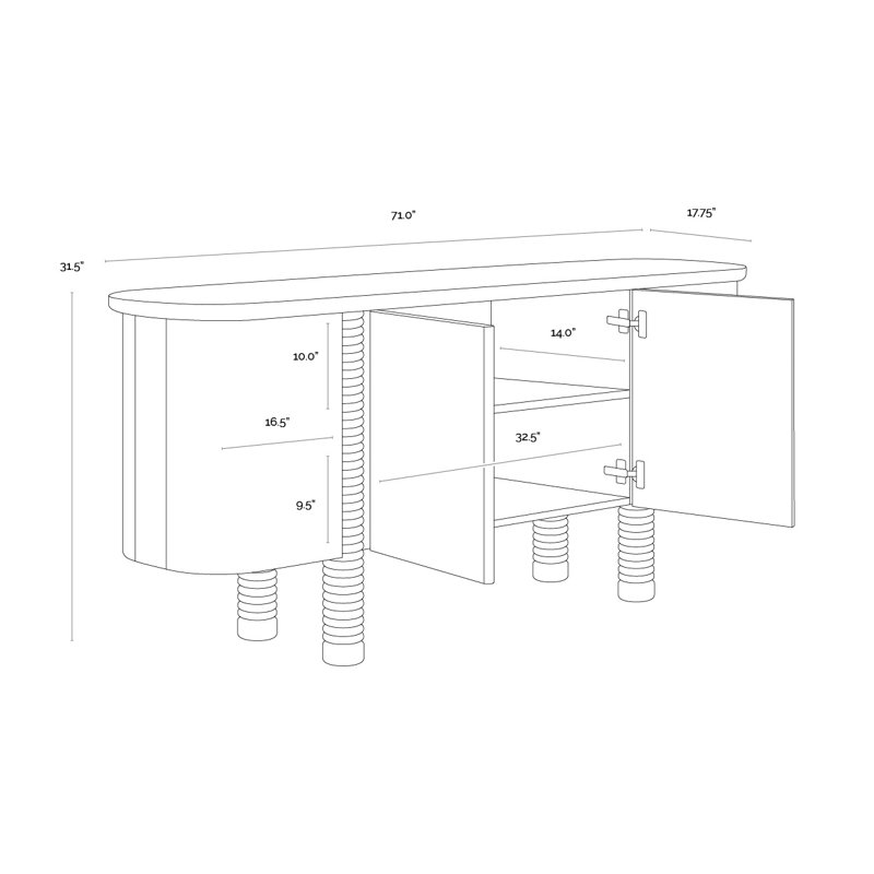 Magnus 71'' W Sideboard
