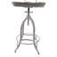 Tabouret de bar pivotant réglable moderne blanc-35291653