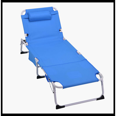 Fauteuil de bronzage 3 en 1 robuste avec trou pour le visage intégré, méridienne pliante réglable à 5 positions pour l'extérieur, chaise longue de plage portative à plat pour bronzer en plein air, patio, piscine, pelouse, camping et terrasse