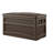 Suncast 46 in. W x 23.75 in. D Resin Wicker Deck Box with Wheels for Outdoor Storage, Made in the USA