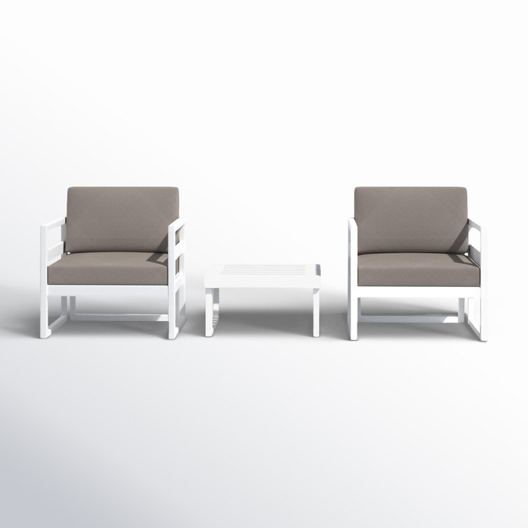 Kalani 2 - Person Patio Conversation Sets with Sunbrella® Cushions