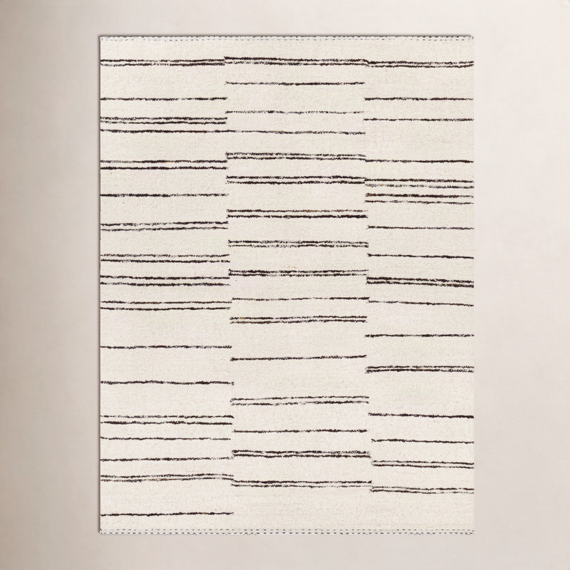 Alexuss Striped Indoor Rug, Rectangle 6' x 9'