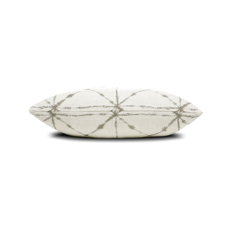 Trilogy Throw Square Indoor/Outdoor Pillow Cover & Insert by Elaine Smith, Indigo, 20"H X 20"W
