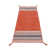 Azizi Striped Hand Woven Cotton Orange Rug