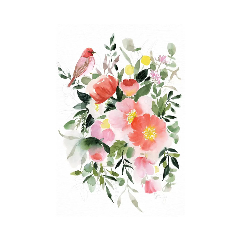 Happy Life III by Stephanie Ryan - Painting on Canvas, 101.6cm H x 66.04cm W x 3.81cm D, Wrapped Canvas