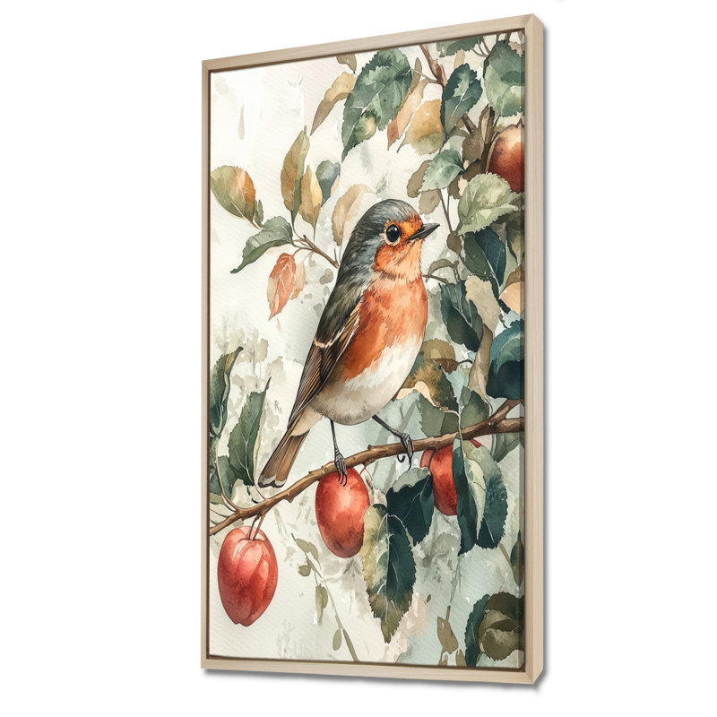 Lattimer - Animals Canvas Wall Art, 60" H x 28" W, Impression encadrée flottante, Crème, crème