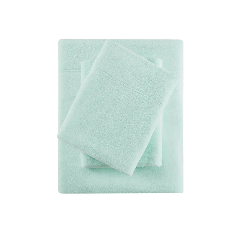Ensemble de 3 draps simples 100% polaire, doux au toucher, boulochage, lavable à la machine, lavable,