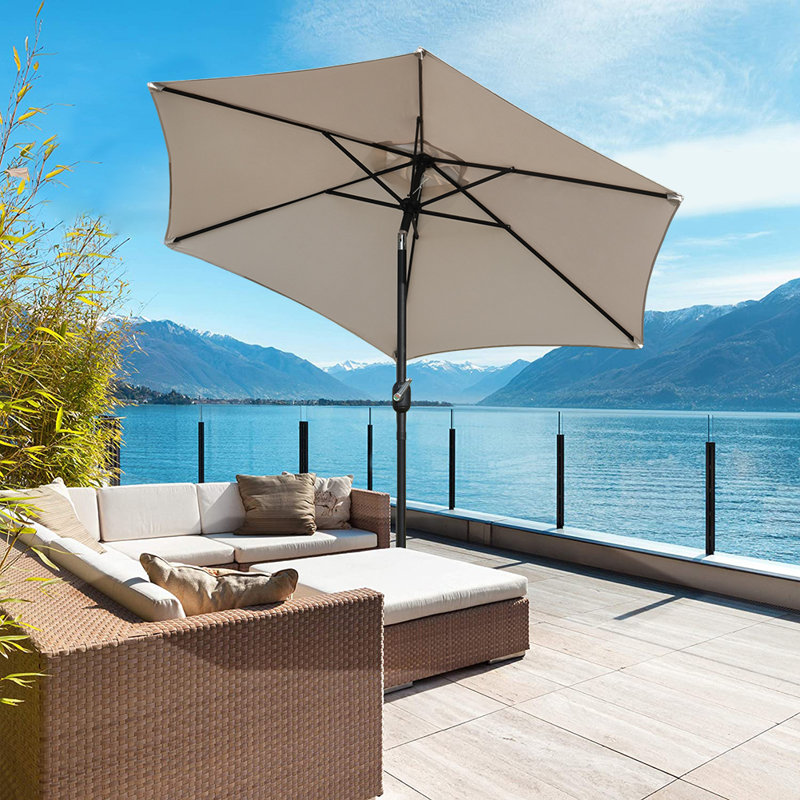 Ardolino Parasol, 220cm H x 200cm W x 200cm D, Beige
