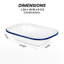 Besto Rectangle Steel Baker Bakeware
