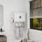 Bathroom Wall Cabinet With Doors,Adjustable Shelf,Towel Bar And Paper Holder, Over The Toilet Storage Cabinet, Medicine Cabinet For Bathroom