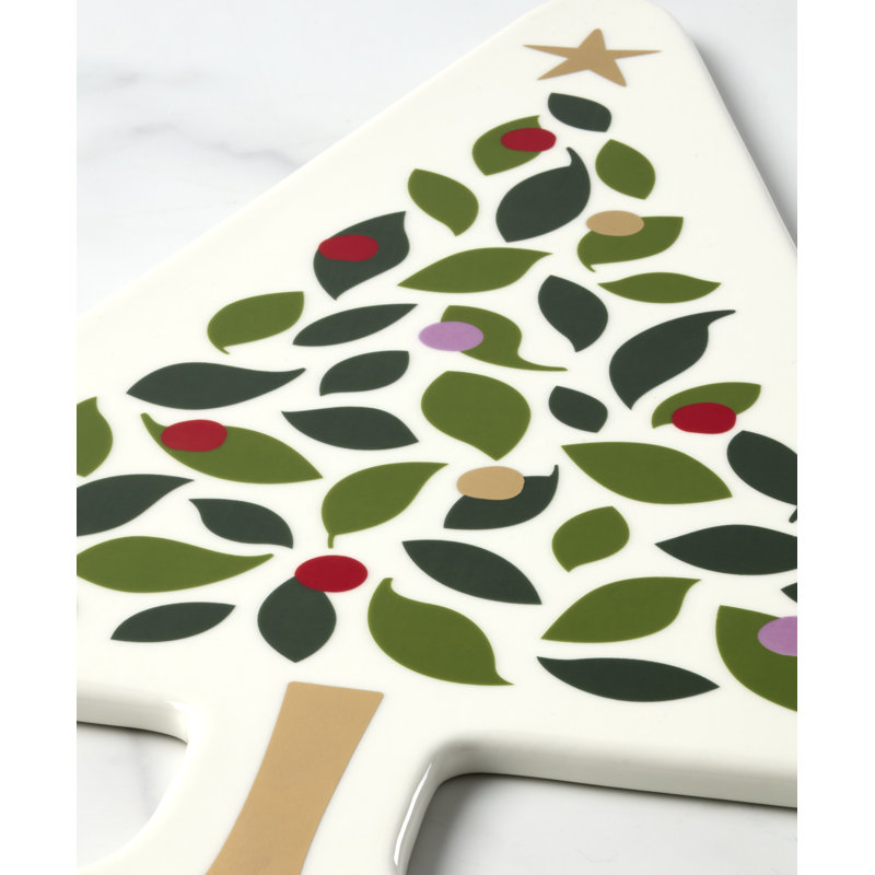 kate spade new york Porcelain Stainless Steel Cheese Board Serving Dish
