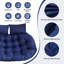 Coussin de siège double 59 po x 39 po, coussin de siège imperméable 6,3 po avec coussins pour patio et jardin-1966337264