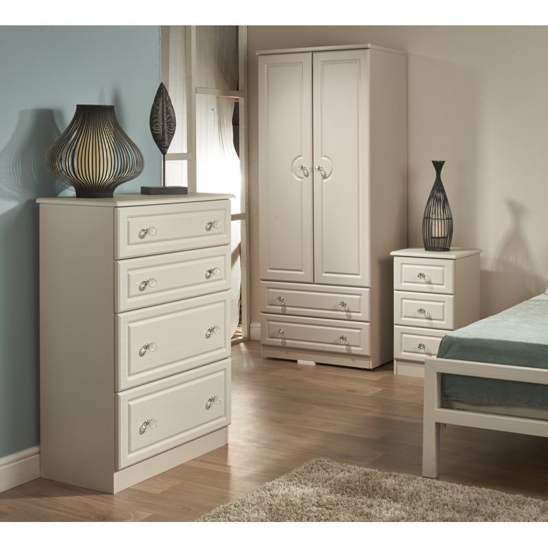 Fully Assembled Asphodèle 6 Drawer 112Cm W Chest of Drawers, Kaschmir Ash
