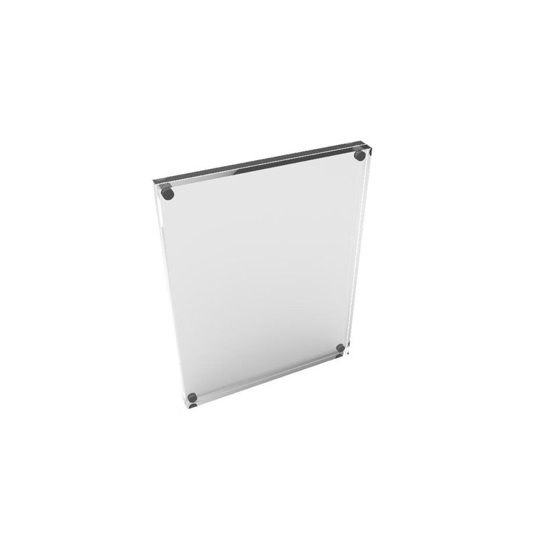 Fixturedisplays® 8.5 X 11" Acrylic Plexiglass Block Sign/Photo/Picture/Menu Holder Frame 100845