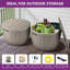 Boîte de rangement ronde 33 gallons (ensemble de 2)-108743768