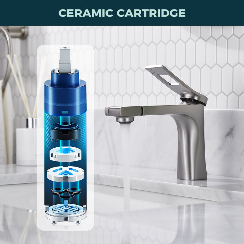 Single-handle Bathroom Faucet, Brushed Nickel