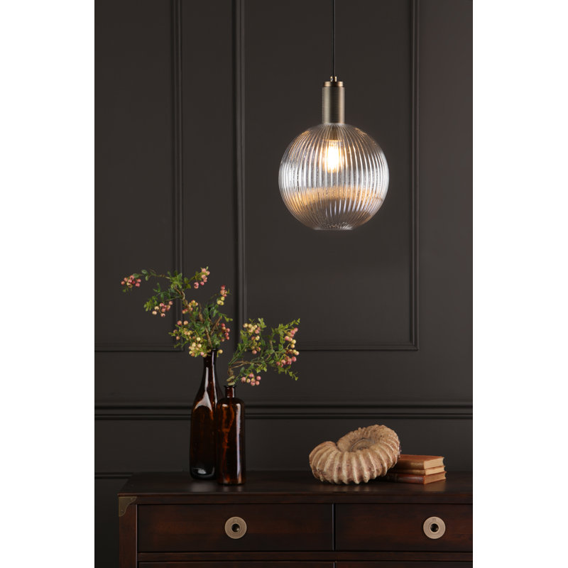 1 - Light Pendant, Natural Brass