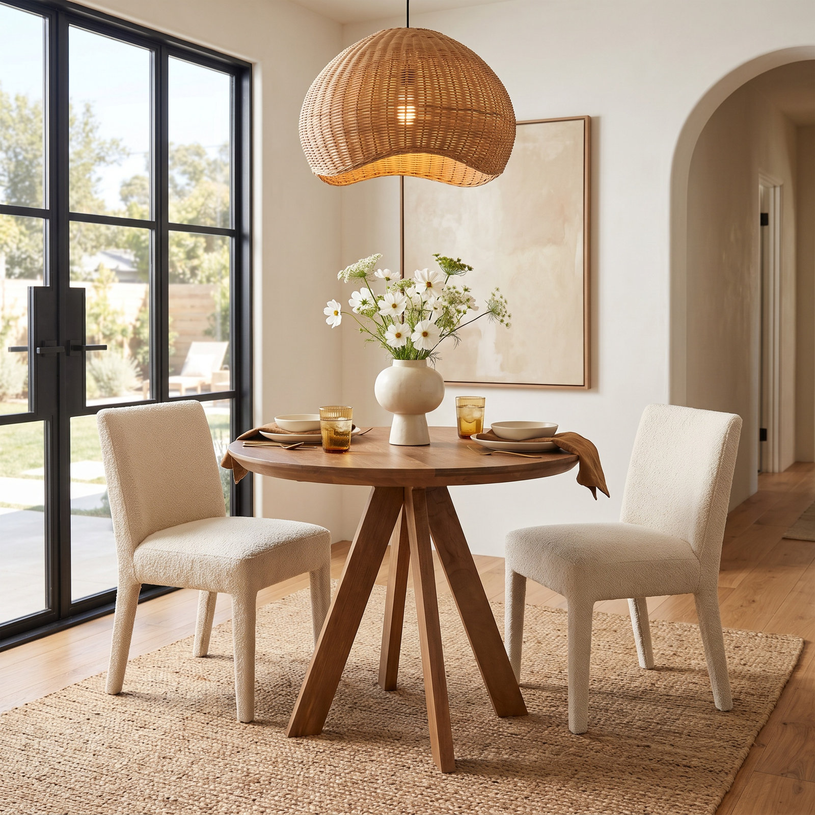 Furley Mango Dining Table, Brown, 36"