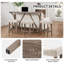 Ensemble de table de bar 4 pièces en bois massif avec charge USB-708088237-708088225
