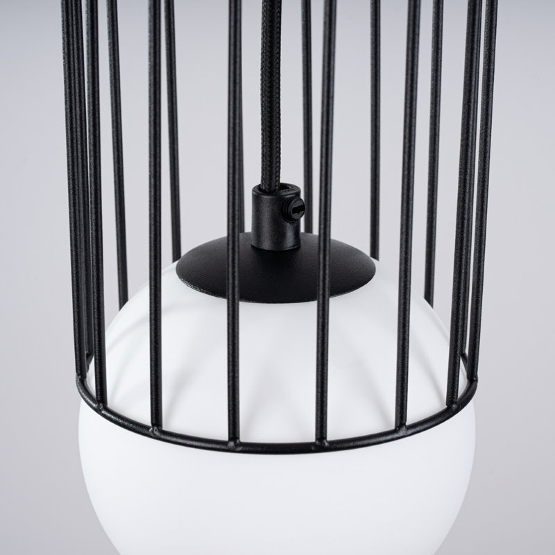 Bonine 1 - Light Stainless Steel Pendant, Black