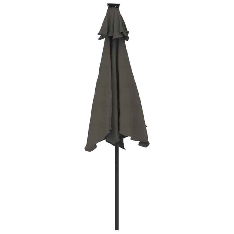 Beach Parasol, Anthracite, 212cm H x 225cm W x 225cm D
