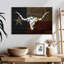 Art de Longhorn avec drapeau-107670373