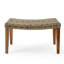 Fauteuil en bois et osier Hampton