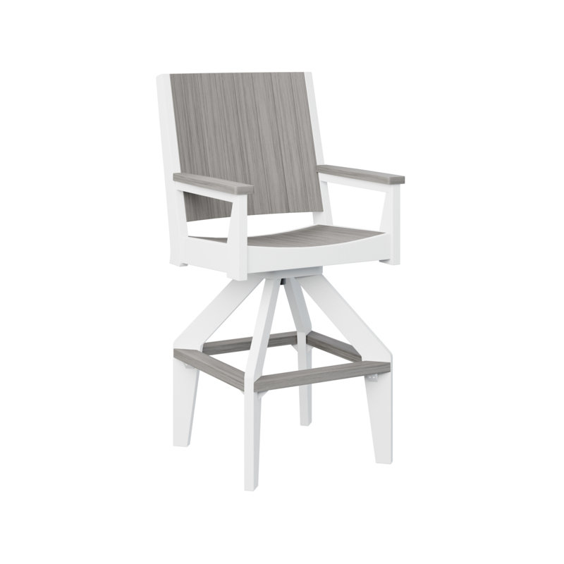 Fauteuil pivotant très grand Berlin, 28.5", Bois flottant gris