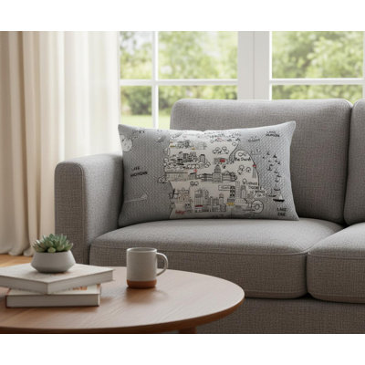 Coussin lombaire 25 po White Michigan