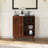 31.5" Wood Mid Century Modern Rattan Sideboard With Adjustable Shelf