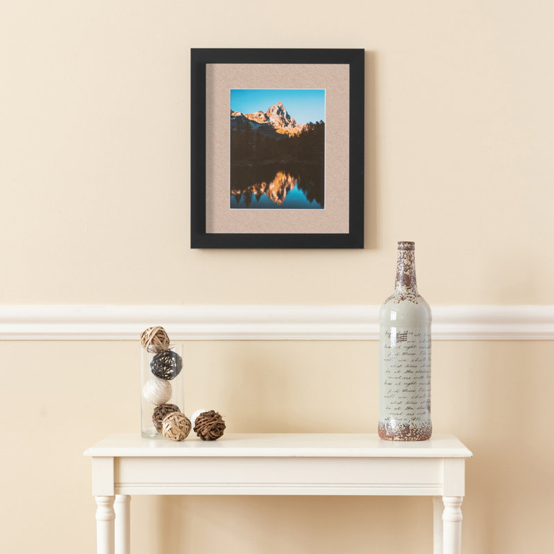 Cadre pour photo simple 20 "x 28" en bois mat, Gris beige