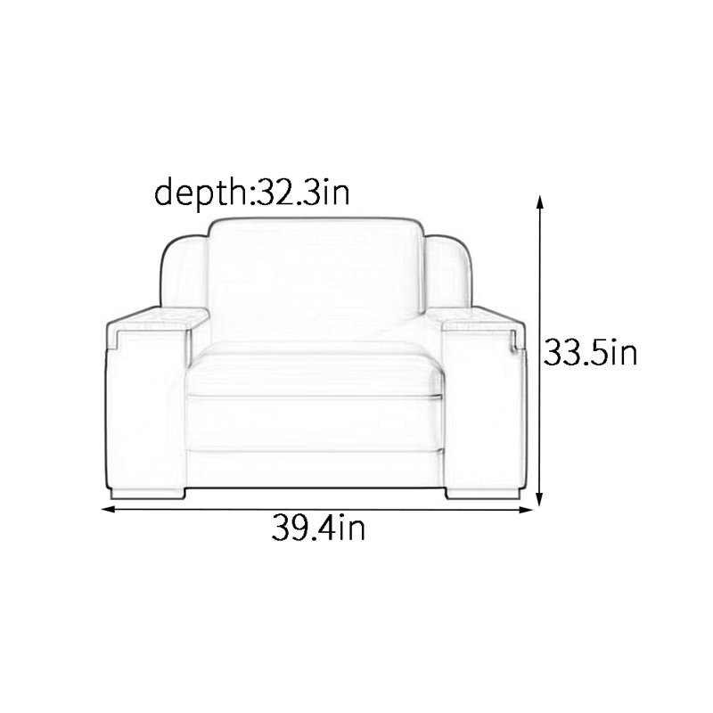 Fauteuil d'appoint moderne et classique