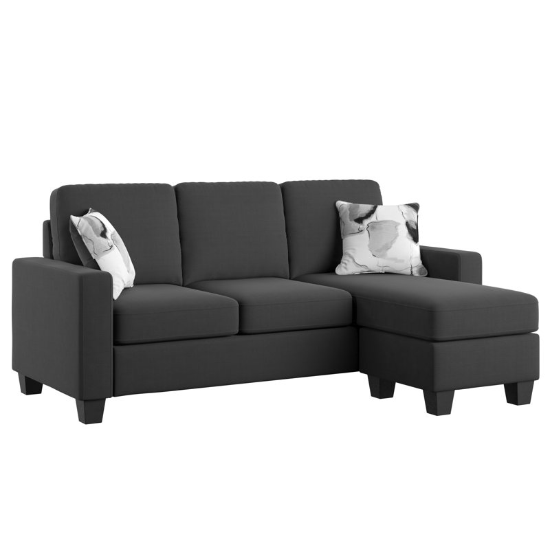 78" Wide Reversible Modular Sofa & Chaise