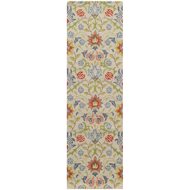 Annechien Hand Tufted Wool Floral Indoor Rug