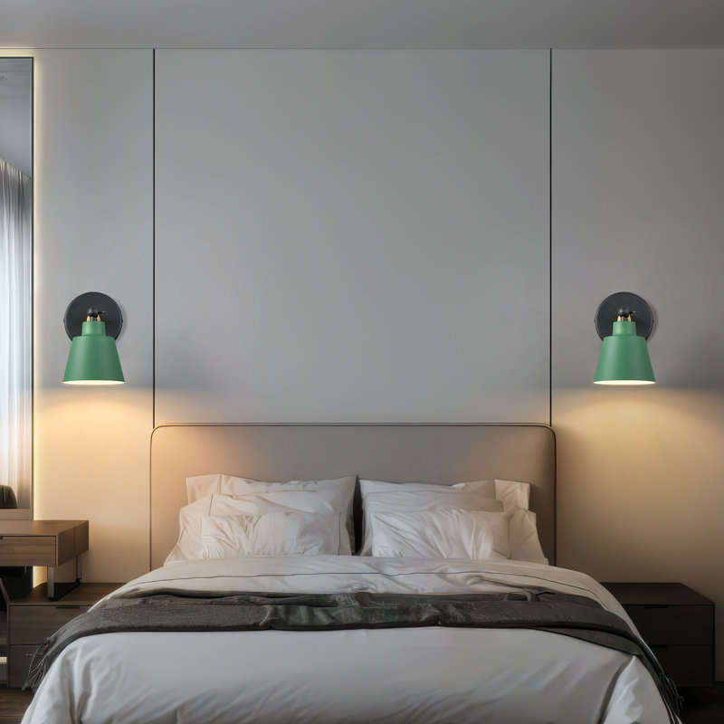 Ensemble de deux appliques murales Modern Macaron Modern, Vert