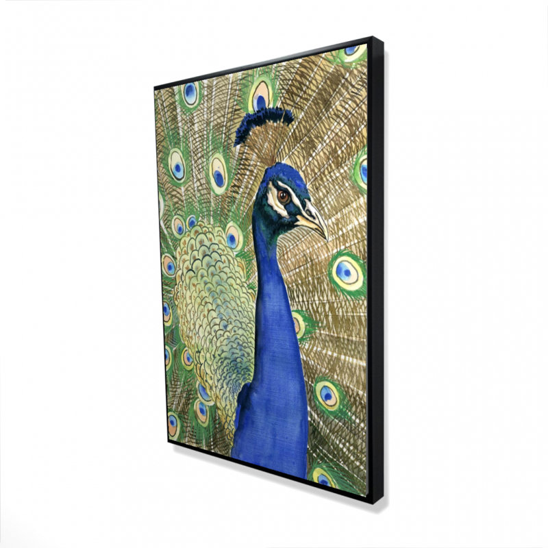 Peacock Print On Canvas