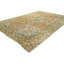 Tapis semi-antique à motif floral délavé à la main 6 x 9