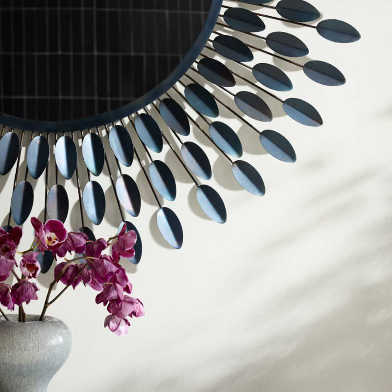 Frida Round Iron Mirror