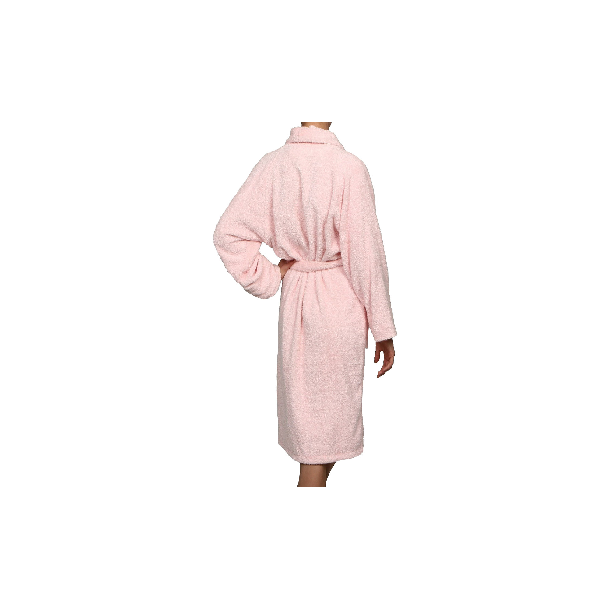 100% Cotton Bathrobe, L, Pink