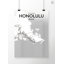Honolulu City Map - No Frame Print-1146163655