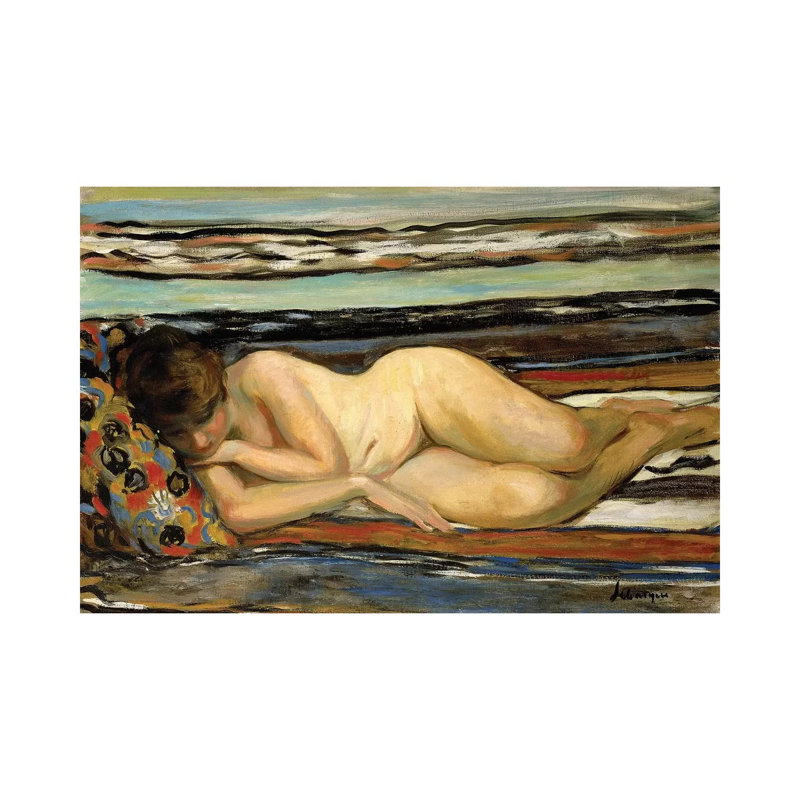 Henri Lebasque - Wrapped Canvas Painting, 20.32 cm H x 30.48 cm W