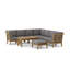 Natsepa Outdoor 9 - Piece Teak Conversation Set-903579901