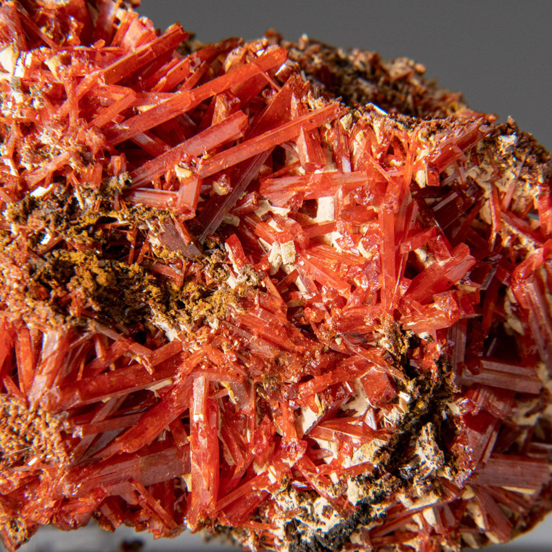 Crocoite from Red Lead Mine, Dundas, Tasmania, Australia