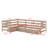 Twin Size L-Shaped Platform Bed With Drawers-798454841