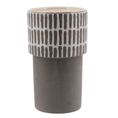 Vase à lignes verticales