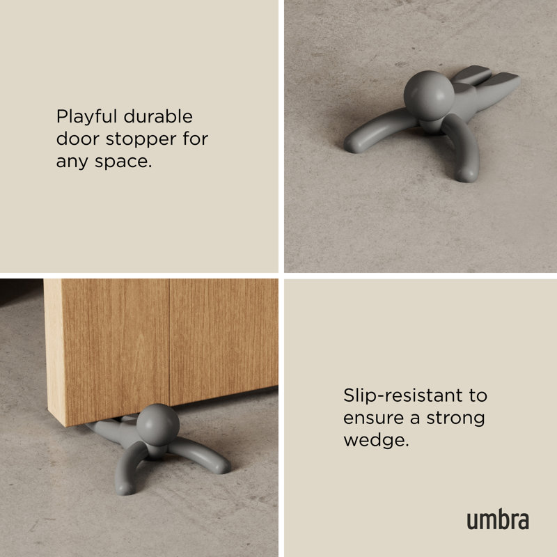 Charcoal Buddy Figurine Door Stop Set of 2