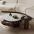 Vintage Marble Round Coffee Table