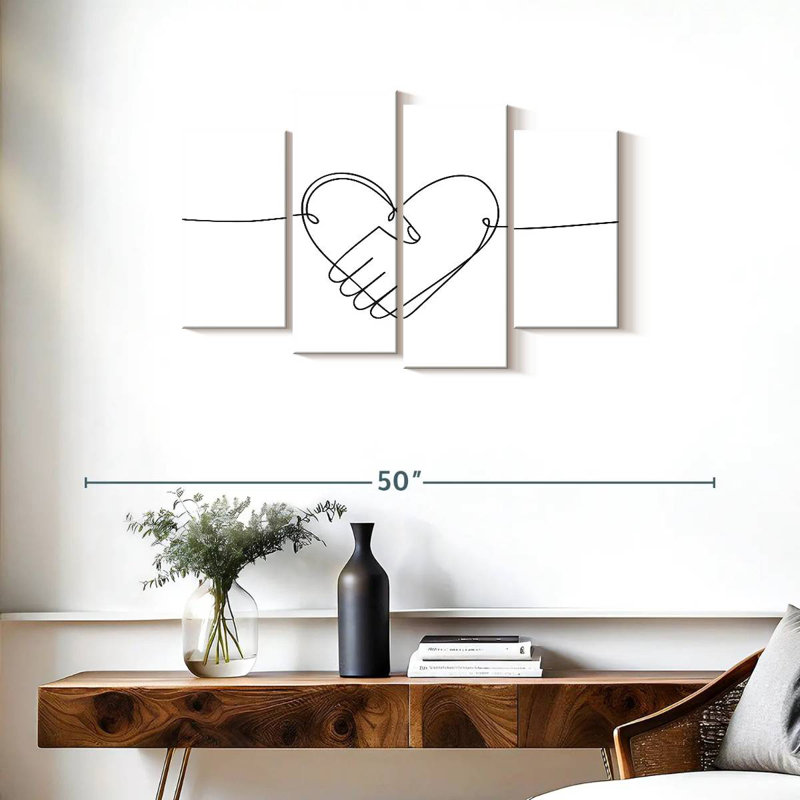 Poignée de main Hardie Heart, H 22 po x l 36 po